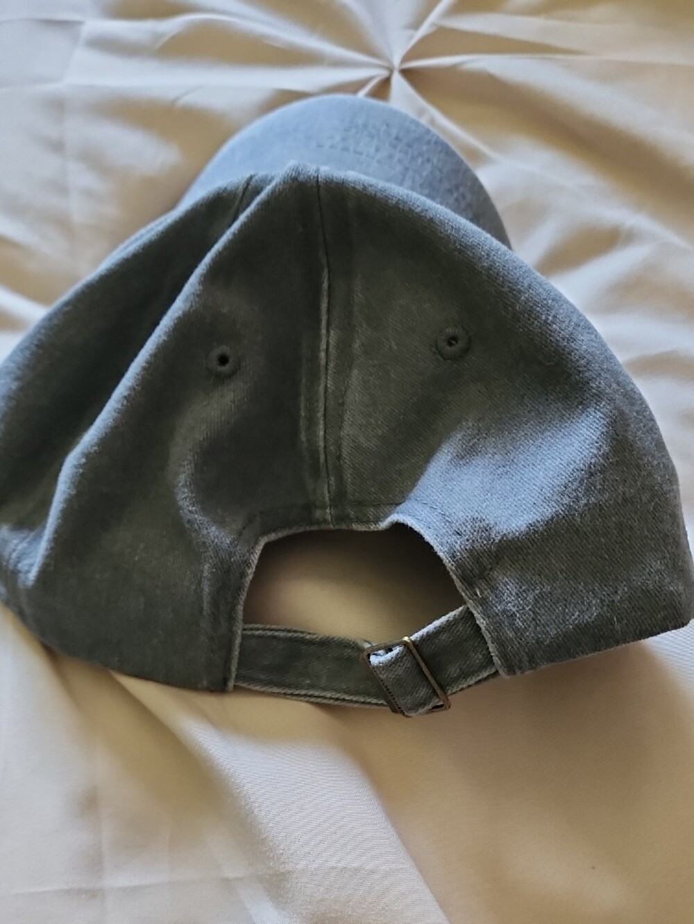 Mimi Embroidered Cotton Baseball Cap - Gray - Picture 2 of 2